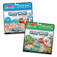 thumbnail image 1 of Melissa & Doug Water Wow Reusable Color-with-Water Deluxe Travel Activity Pad 2 Pack – Around Town, Animal Antics, 1 of 8