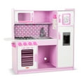 thumbnail image 1 of Melissa & Doug Wooden Chef’s Pretend Play Toy Kitchen With “Ice” Cube Dispenser – Cupcake Pink/White - FSC Certified, 1 of 10