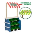 Melissa & Doug Wooden Grocery Store and Lemonade Stand Activity Center Reversible Awning, 9