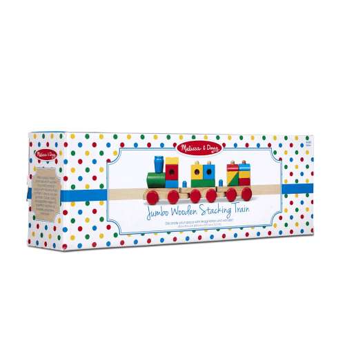 Melissa & Doug Wooden Jumbo Stacking Train Classic
