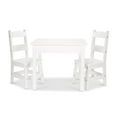 thumbnail image 1 of Melissa & Doug Wooden Kids Table and 2 Chairs Set - White Furniture for Playroom, 1 of 6