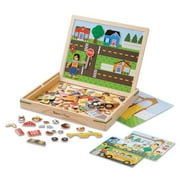 Melissa & Doug Wooden Magnetic Matching Picture Game With 119 Magnets and Scene Cards Wood