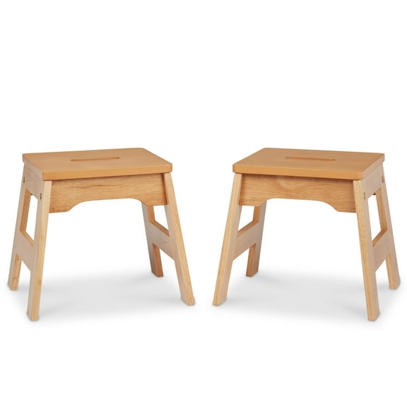 Melissa & Doug Wooden Stools, Multicolor, 2 Count