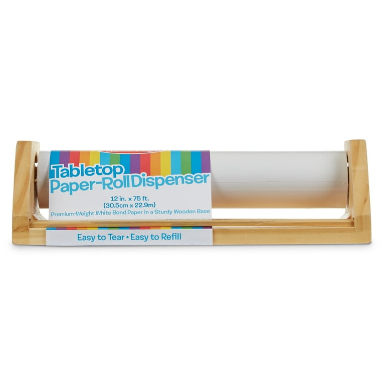 Kids Paper Roll with Wooden Dispenser