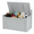 thumbnail image 1 of Melissa & Doug Wooden Toy Chest, Toy Storage Box with Hinged-Lid, Playroom Furniture for Kids Ages 3+ (Gray), 1 of 10