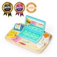 thumbnail interactive-video image 1 of Melissa & Doug Wooden Work & Play Desktop Activity Board Infant and Toddler Sensory Toy - FSC Certified, 1 of 12