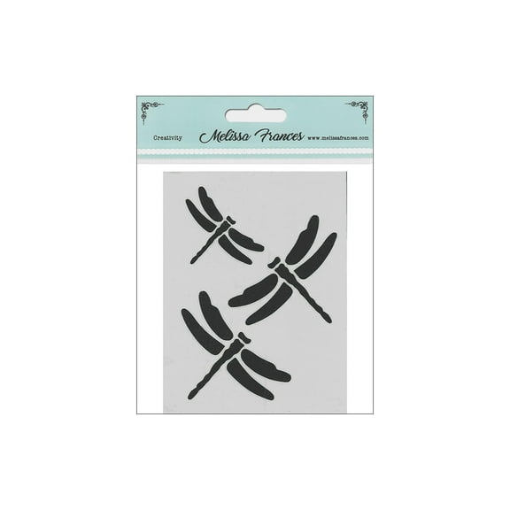 Melissa Frances Stencil 3x4" Dragonflies