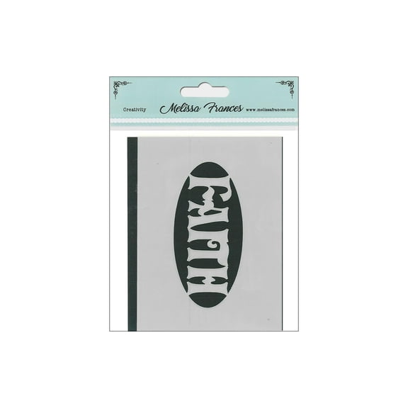 Melissa Frances Stencil 3x4" Faith