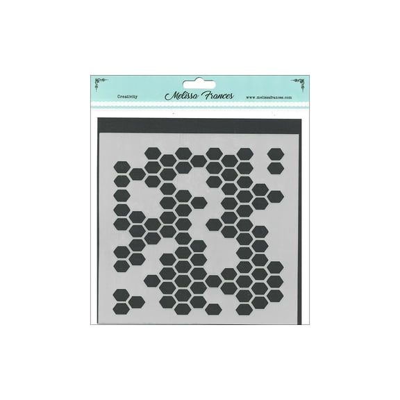 Melissa Frances Stencil 6x6" Honeycomb Missing