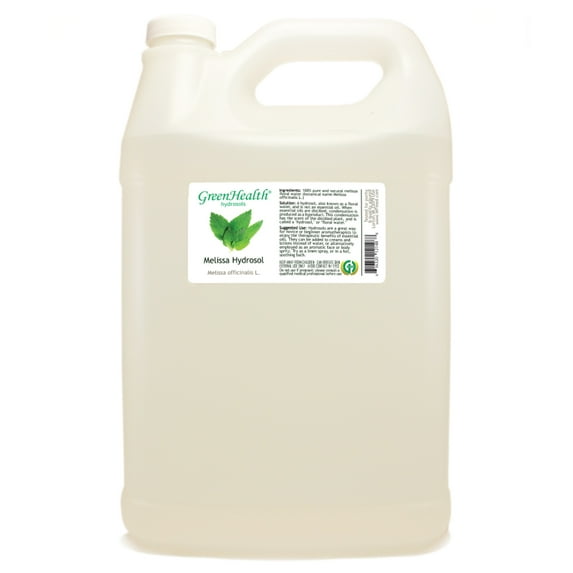 Melissa Hydrosol - 1 Gallon - Clear Plastic Jug w/ Cap - GreenHealth