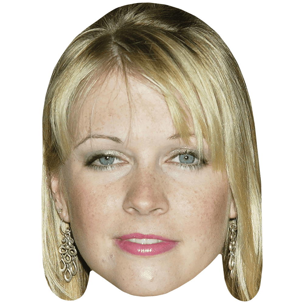 Melissa Joan Hart (Earrings) Big Head. Larger than life mask.