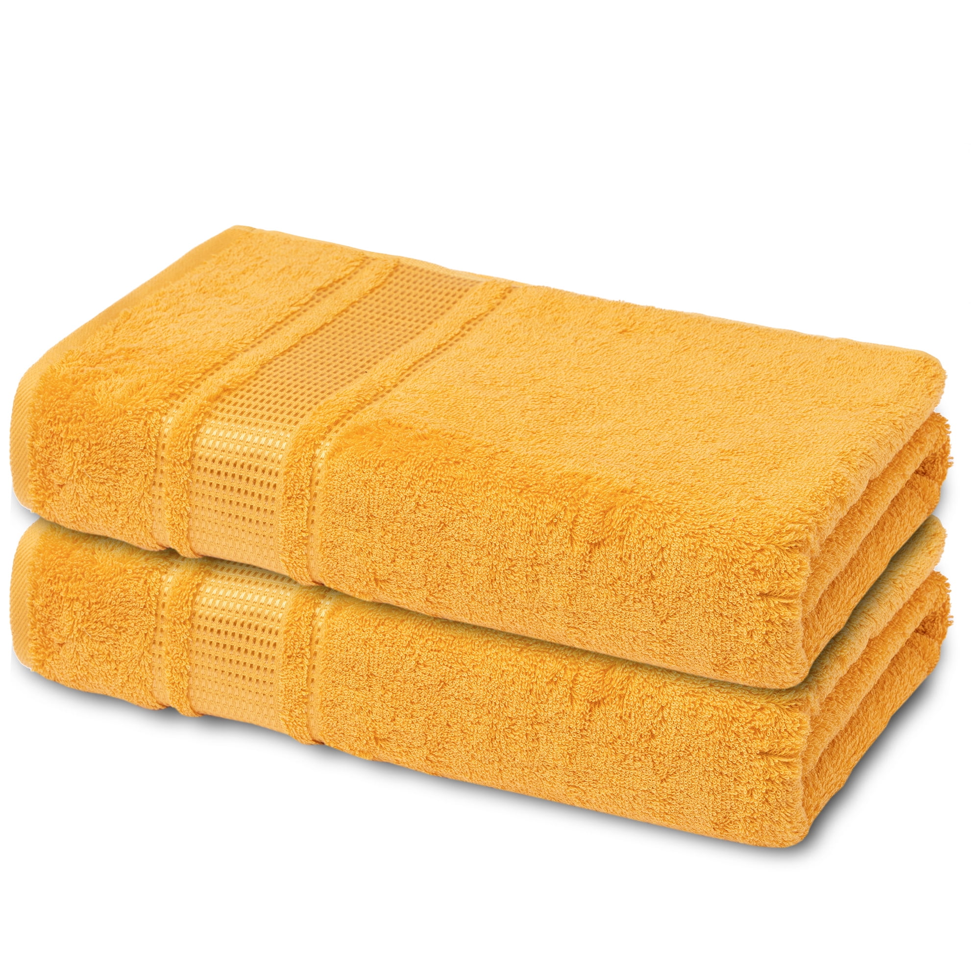 Melissa Yellow Turkish Cotton Hand Towels Set of 2