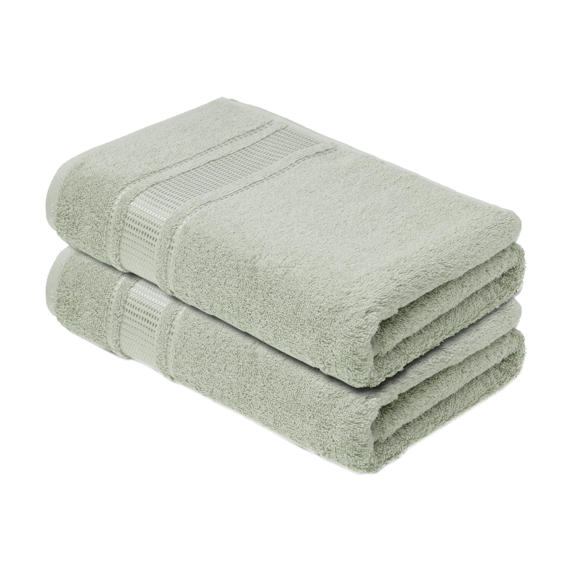 Melissa Mint Green Turkish Cotton Hand Towel Set, 20 x 35 in