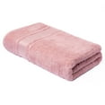 thumbnail image 1 of Melissa Linen, Bath Sheet, Cotton Large Towel for Bathroom, Extra Absorbent, Soft, Dusty Pink, 1 of 9
