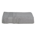 thumbnail image 1 of Melissa Linen, Elegant Bath Sheet Towel Extra Absorbent Large Bathroom Towel, Silver Gray, 1 of 6