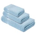 thumbnail image 1 of Melissa Linen Elegant Turkish Towels (Set of 3), Bath Towel, Hand Towel, Washcloth, Ocean Blue, 1 of 8