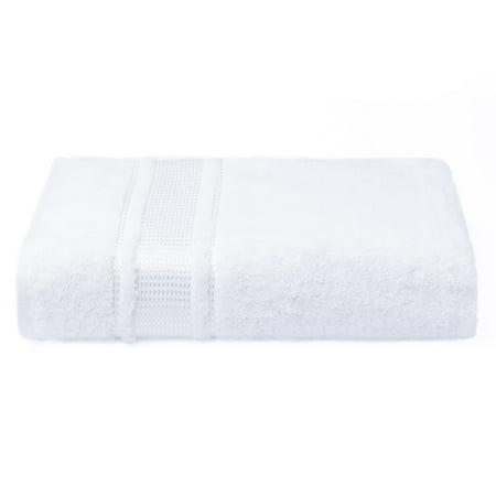 Melissa Linen Bath Sheet Towel 1 Count, 100% Turkish Cotton 35 x 60 inches in White
