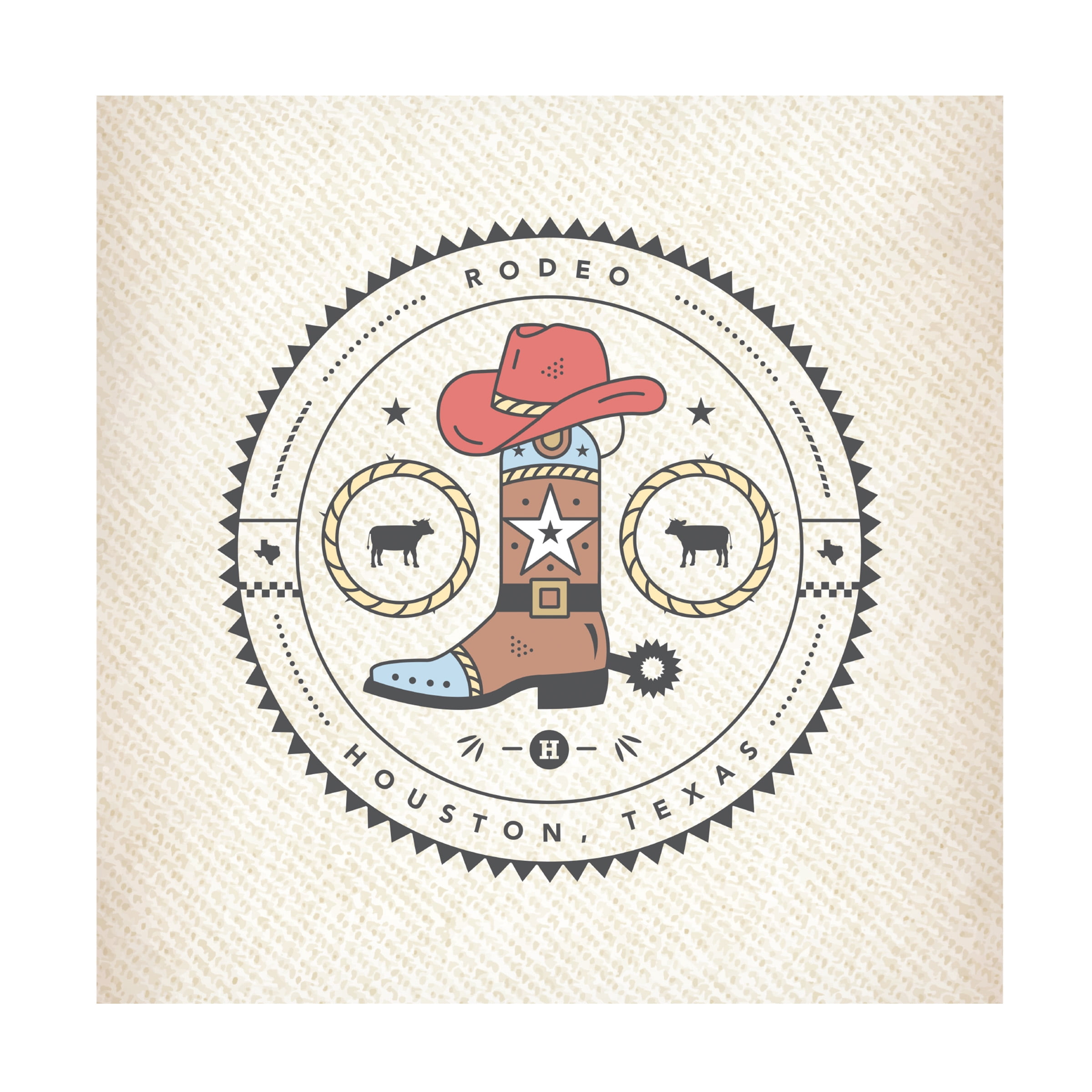 Melissa Maxwell 'Houston Texas Rodeo' Canvas Art