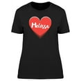 thumbnail image 1 of Melissa On Red Heart T-Shirt Women -Image by Shutterstock, Female Small, 1 of 2