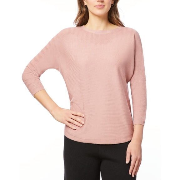 Melissa Paige Women's Boat-Neck Chevron-Stitch Dolman-Sleeve Sweater Size XL