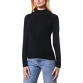 thumbnail image 1 of Melissa Paige Womens Solid Rayon Mock Turtleneck Sweater, 1 of 1