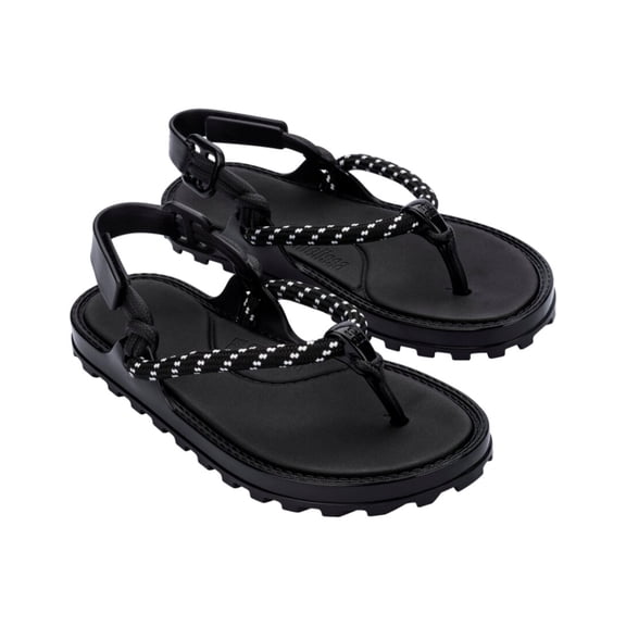 Melissa Shoes Bond Sandal, 5, Black