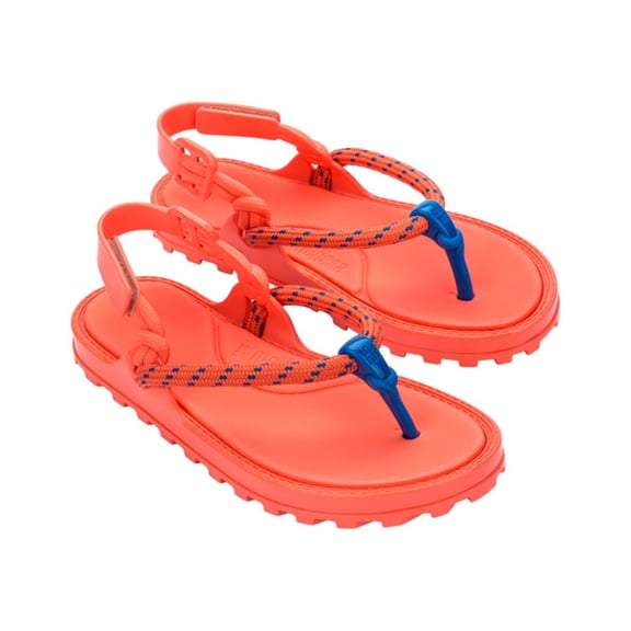 Melissa Shoes Bond Sandal, 5, Orange