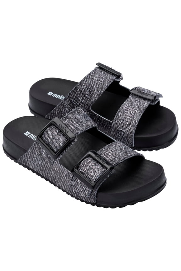 Shoes Cozy M Lover Denim Slide, 7, Black