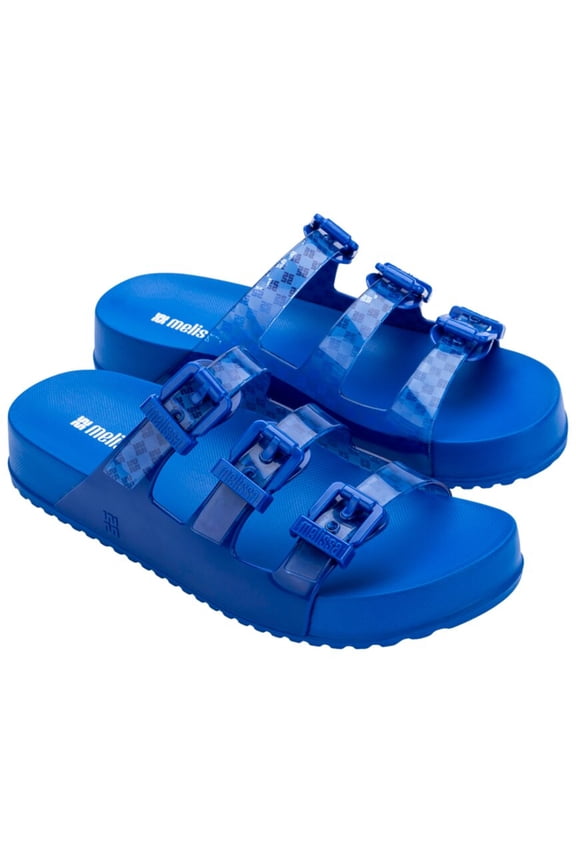 Shoes Cozy Stripes Slide, 9, Blue