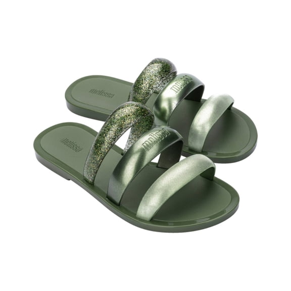 Melissa Shoes Eclipse Slide, 7, Silver