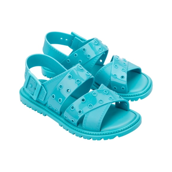 Melissa Shoes Lock Sandal, 6, Blue