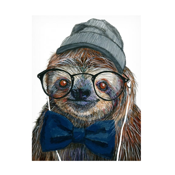 Melissa Symons 'Hipster Sloth' Canvas Art