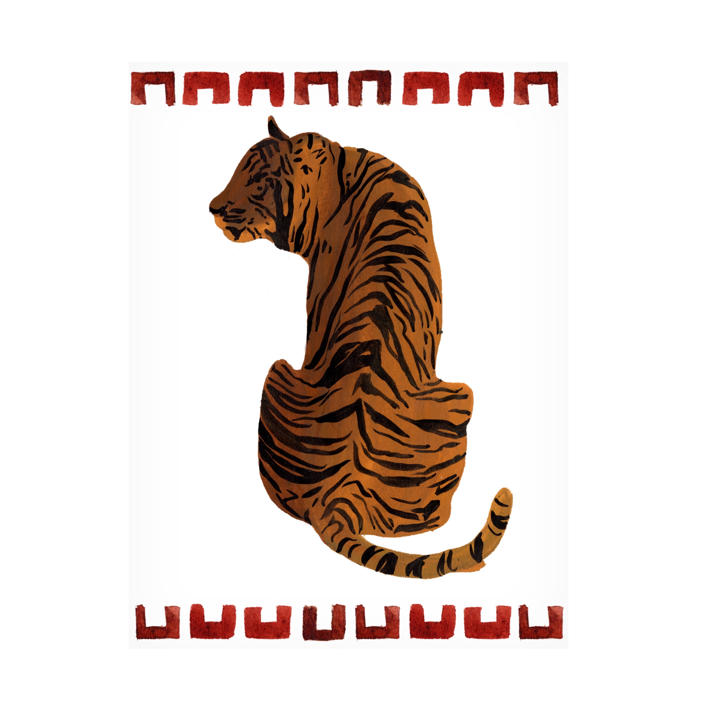 Melissa Wang 'Asian Tiger I' Canvas Art