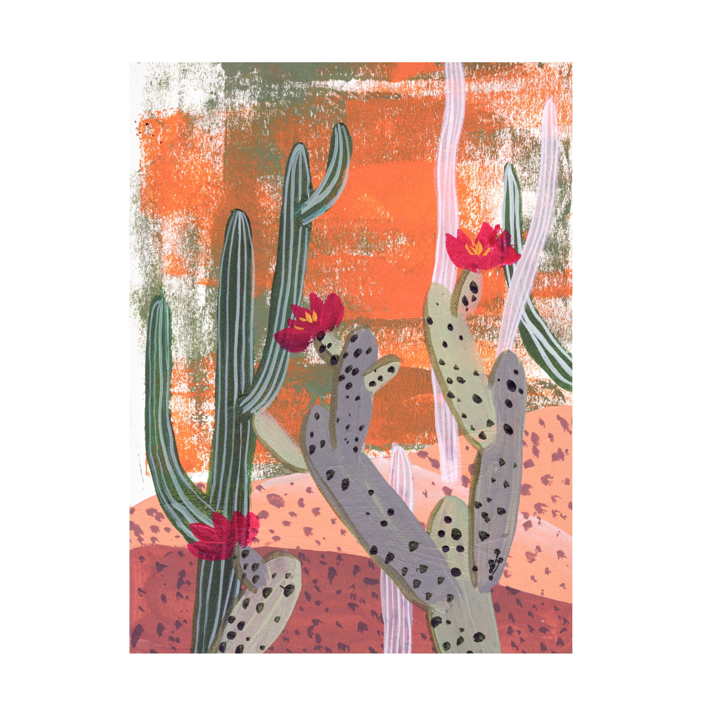 Melissa Wang 'Desert Flowers I' Canvas Art