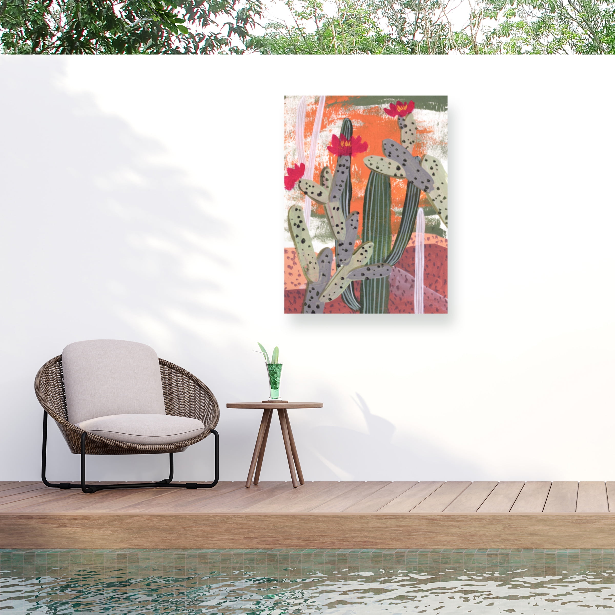 Melissa Wang 'Desert Flowers III' Outdoor All-Weather Wall Decor