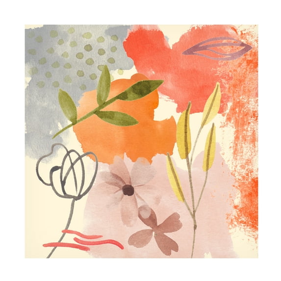 Melissa Wang 'Flower Shimmer IV' Canvas Art