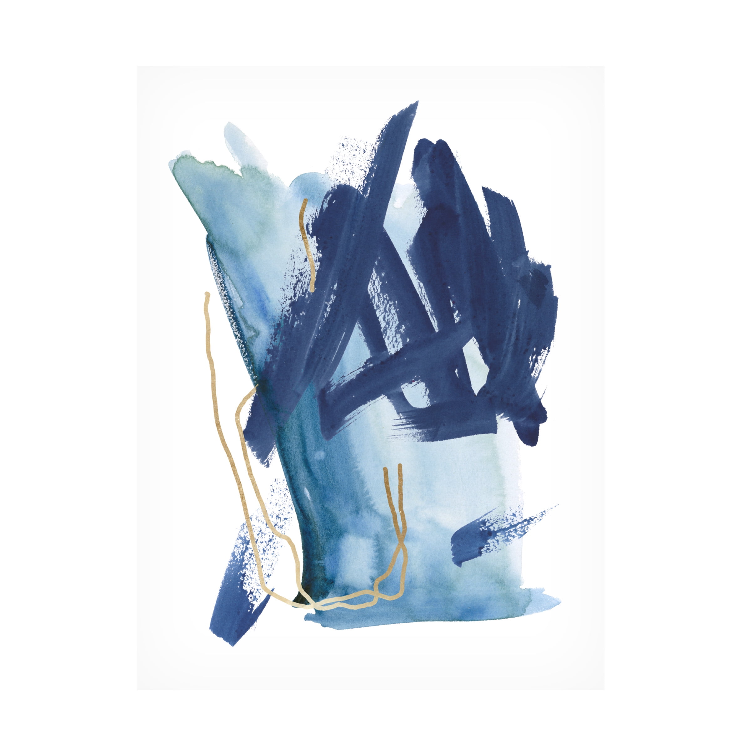 Melissa Wang 'Indigo Collide I' Canvas Art