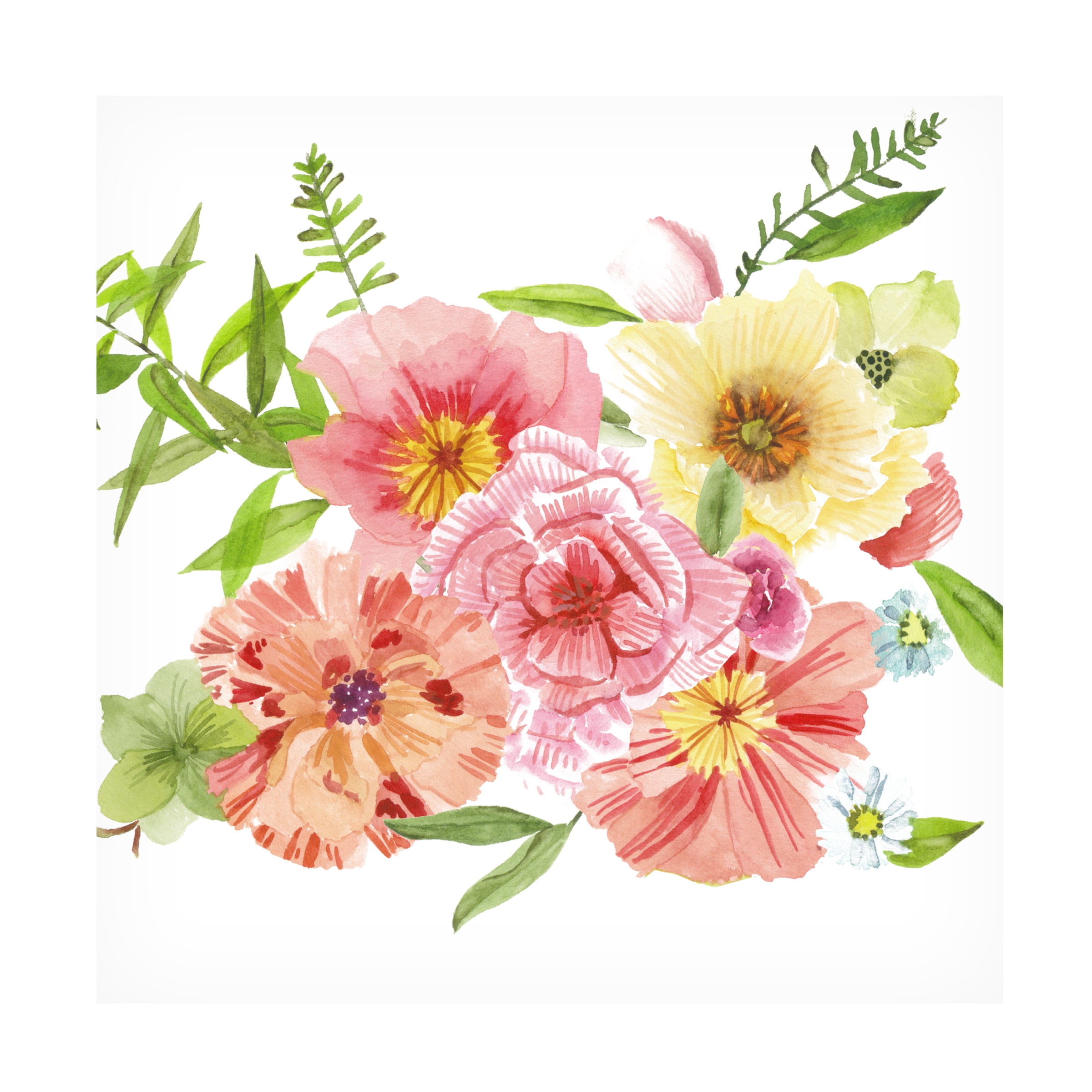 Melissa Wang 24" x 24" Just Peachy II Canvas Art