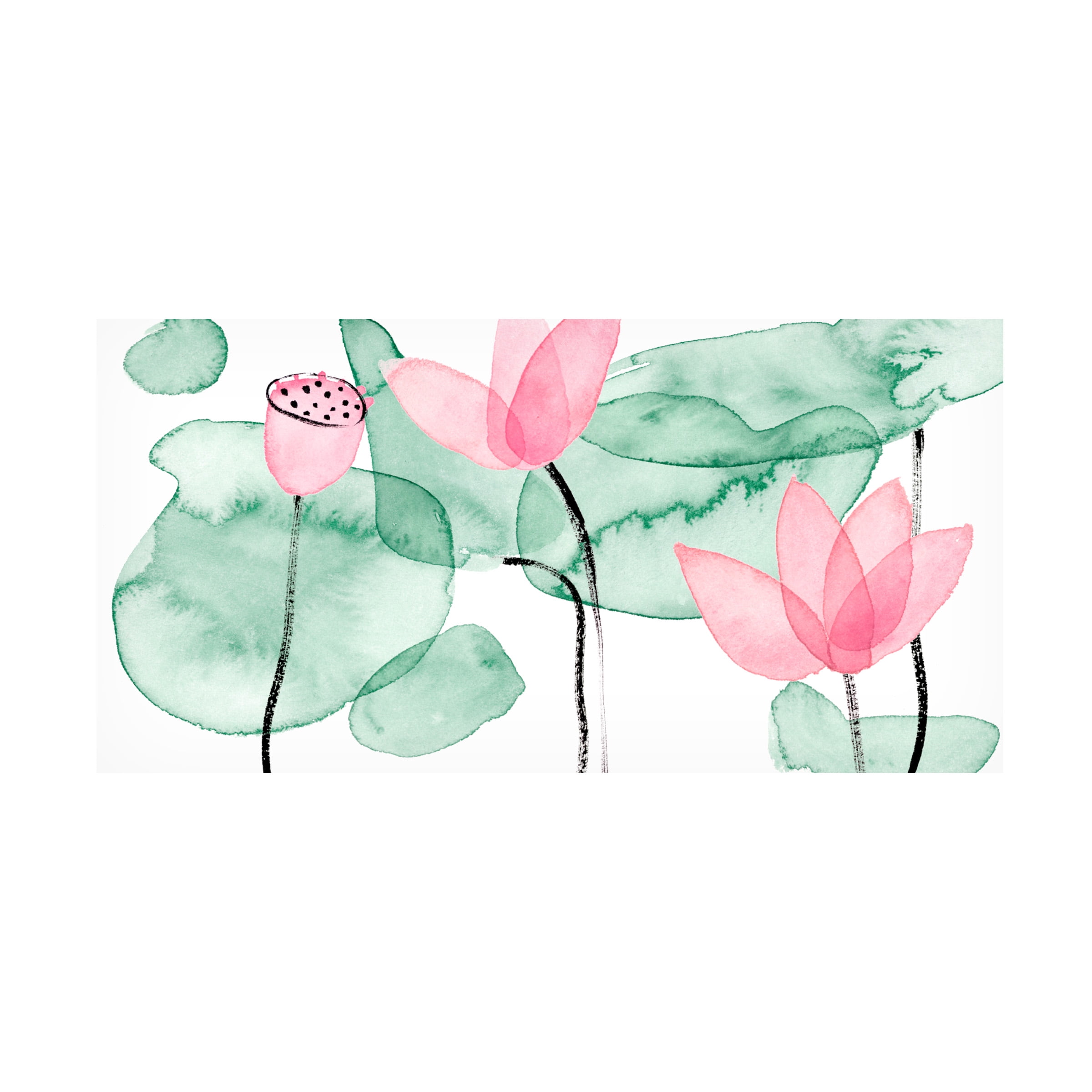 Melissa Wang 'Lotus in Nature III' Canvas Art