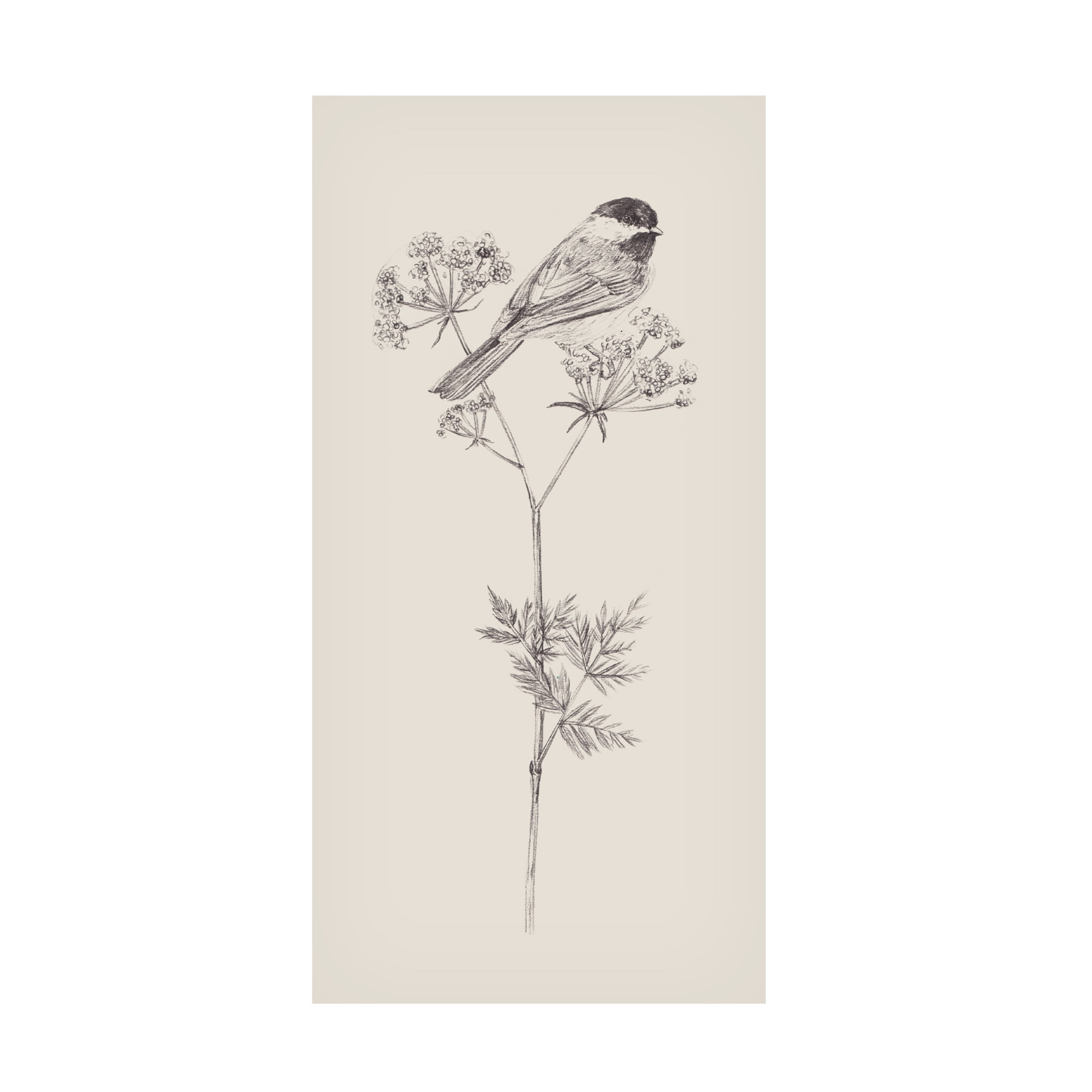 Melissa Wang 'Nature with Bird III' Canvas Art