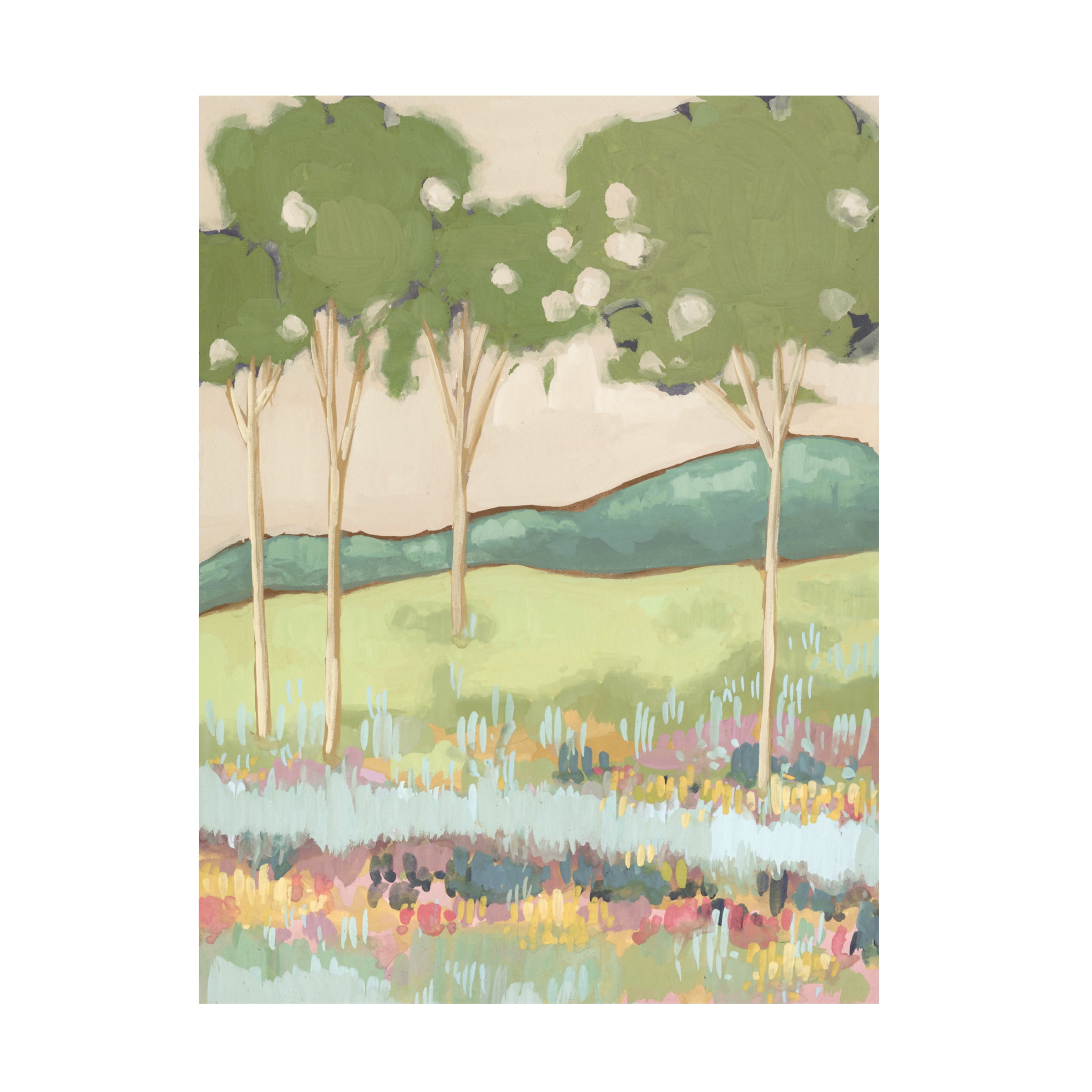 Melissa Wang 'Shades of Trees I' Canvas Art