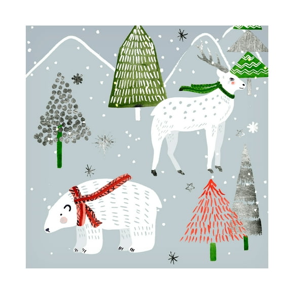 Melissa Wang 'Stars & Snowflakes I' Canvas Art