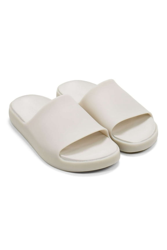 Women's Cloud Comfort Slides, Beige,5 M US