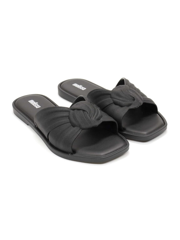 Women's Plush Sandals, Black \ Black,6 M US