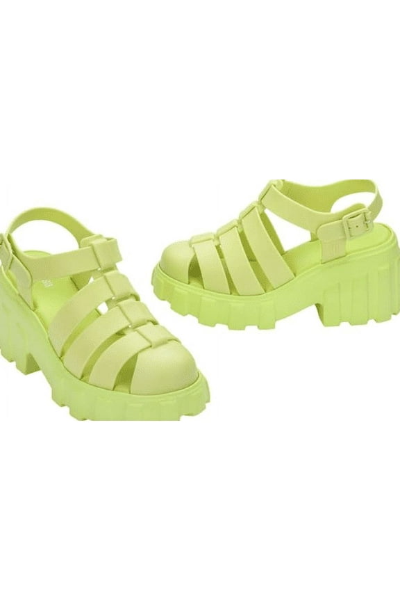 Women's Yellow Megan Ad Platform, Color, 7 M