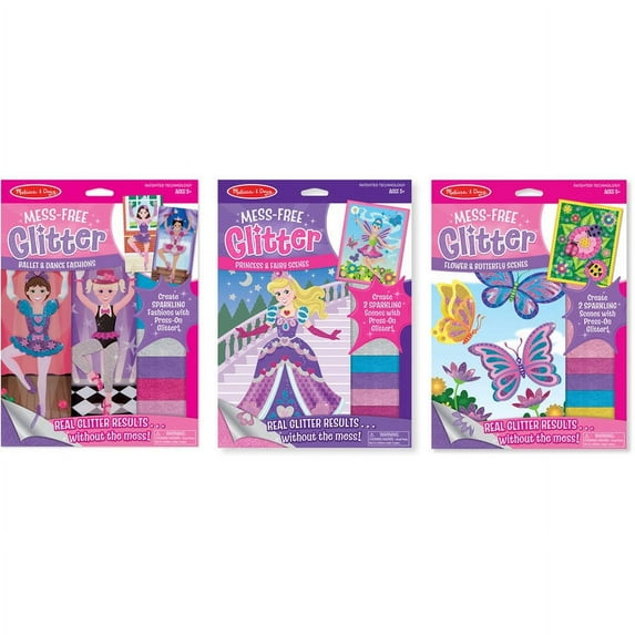 Melissa and Doug Mess-Free Glitter Activity Kits Set