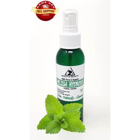 Melissa hydrosol organic floral water 100% pure natural spray 4 oz