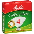 Melitta 4 White Cone Coffee Filters, 100 Ct