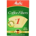 thumbnail image 1 of Melitta 620122 40 Count #1 Natural Brown Cone Coffee Filters Pack of 5, 1 of 3