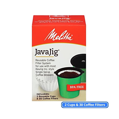 Melitta 63228 JavaJig Starter Kit (SinglePack) Single Serve Machine Coffee Filters Kit